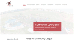 Desktop Screenshot of horsehillcommunity.ca